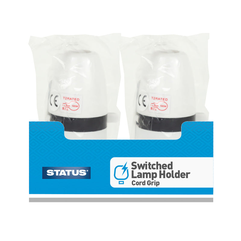 Status Cord Switched Lamp Holder - Bayonet Cap