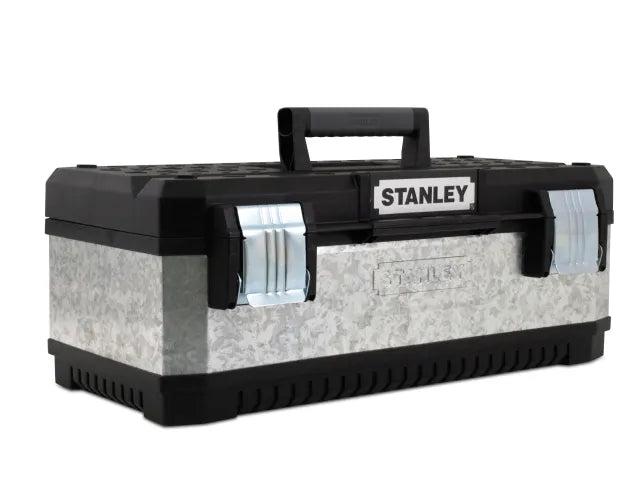 Stanley Galvanised Metal Toolbox 50cm (20") - (Minor damage to lid)