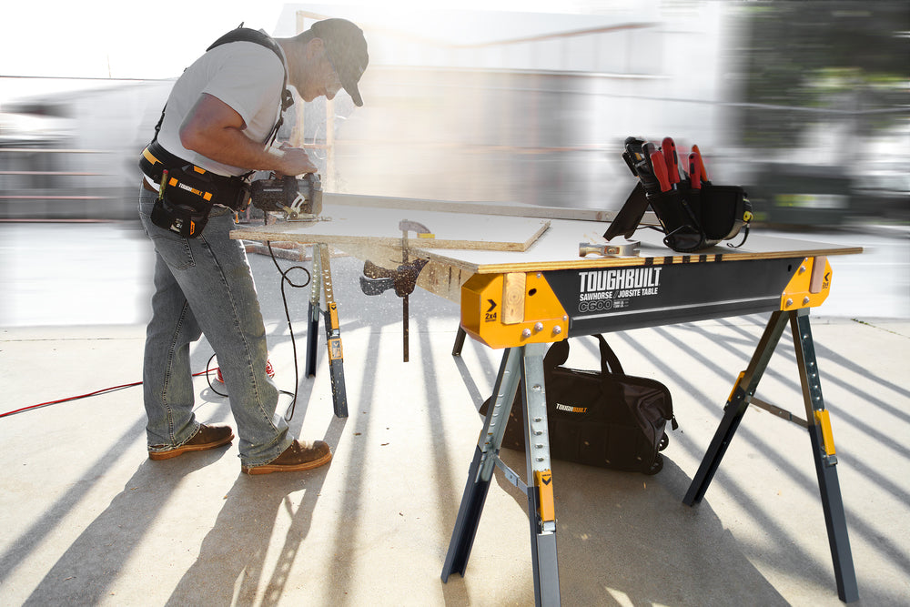 Toughbuilt C600 Sawhorse / Jobsite Table - (Twin Pack)
