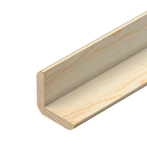 21mm x 21mm Pine Cushion Corner Angle Moulding (LOCAL PICKUP / DELIVERY ONLY)