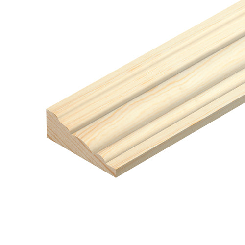Barrel Mould Pine Decorative Moulding - 34mm x 12mm (TM796) (LOCAL PICKUP / DELIVERY ONLY)