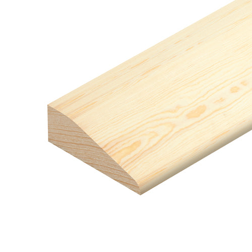 Chamfered Pine Architrave - 15mm x 44mm x 2.4m (TM955) (LOCAL PICKUP / DELIVERY ONLY)