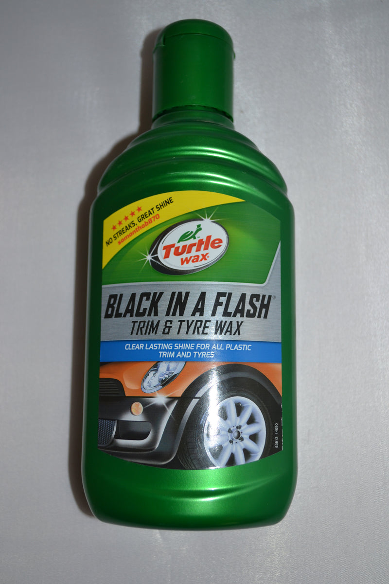 Turtle Wax - Black In A Flash Trim & Tyre Wax - 300 ml