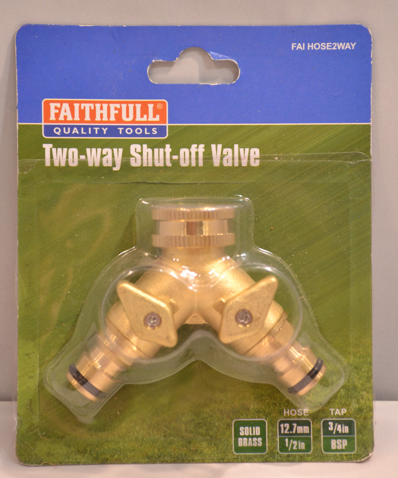 Faithfull - Two-way Shut-off Valve