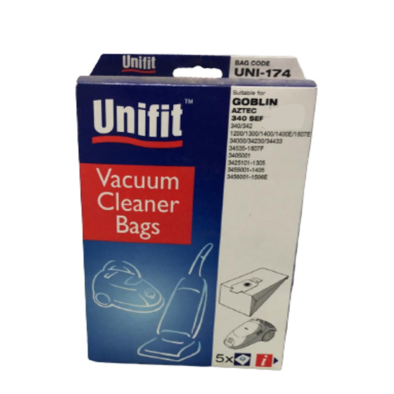 Vacuum Cleaner Bags UniFit UNI-174 Pack of 5
