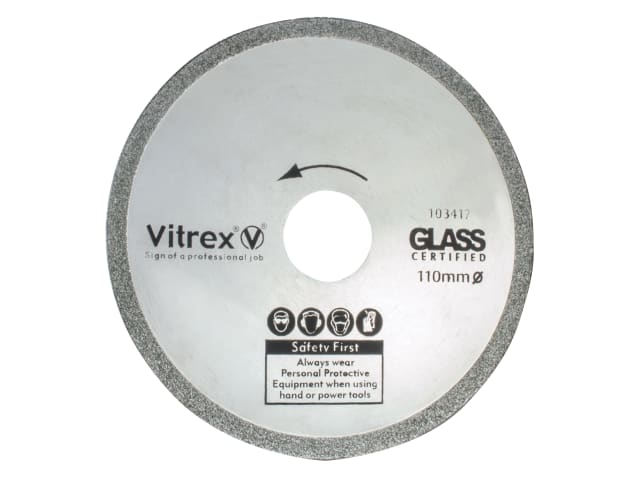 Vitrex Glass Diamond Blade 110mm (4 1/2")