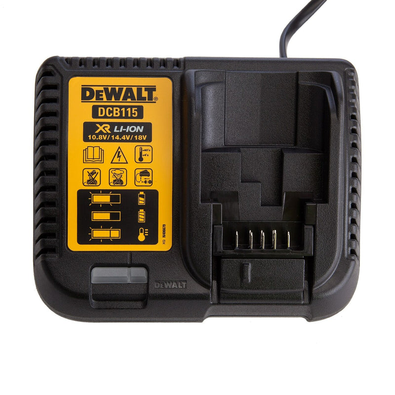 Dewalt DCB115 Multi Voltage XR Charger + DCB184 18V 5.0Ah Battery