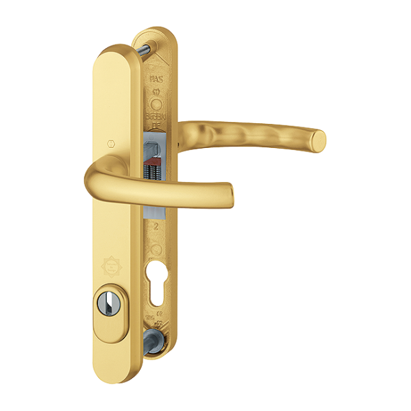 Arrone Gold Effect Security handles For Profile Doors