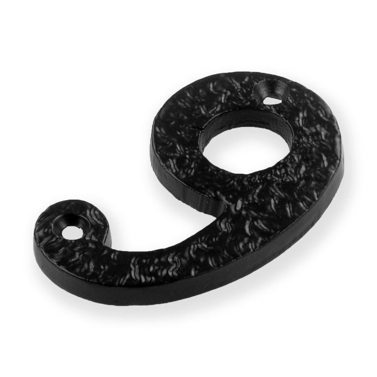 Black Antique House Numbers 75mm (3")