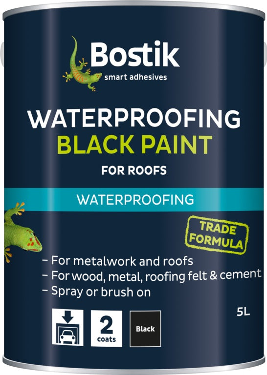 Bostik - Bituminous Black Paint - 1 litre
