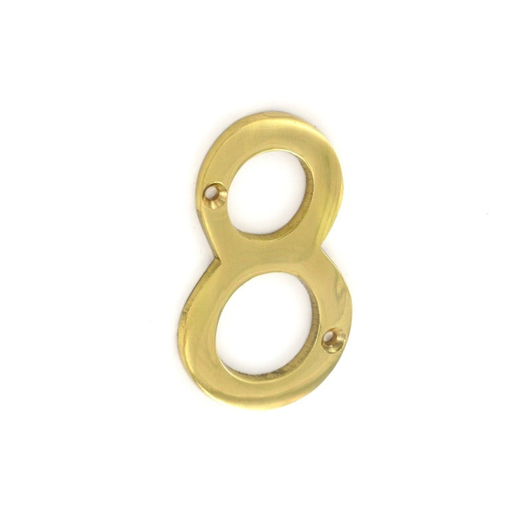 Brass House Numbers 75mm (3")