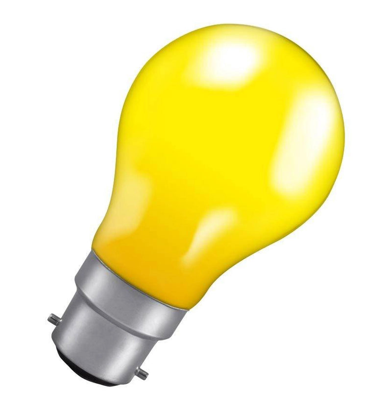 25 Watt Yellow Light Bulb B22/240v (Sold Individually)