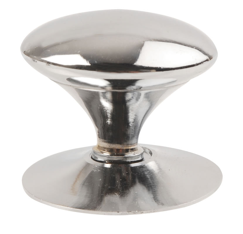Dale Hardware Chrome 32mm (1 1/2") Victorian Cupboard Knobs - 2 pack