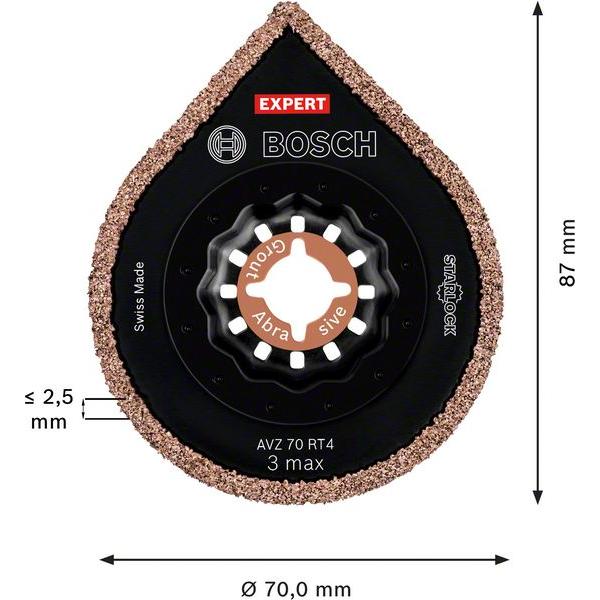 Bosch Expert Grout Removal Blade (Diameter) 70mm AVZ 70 RT