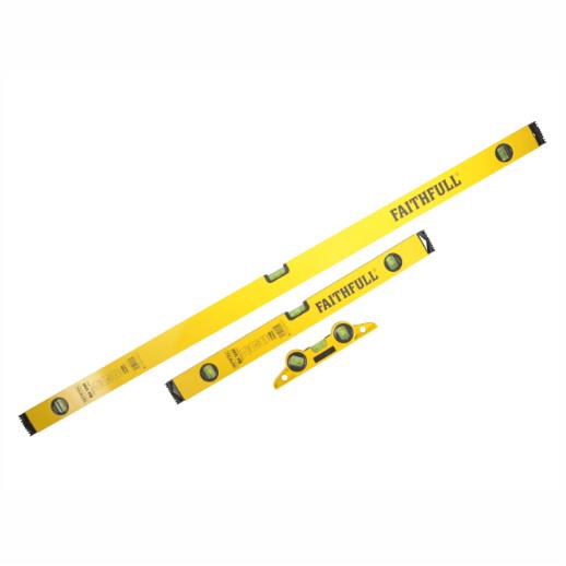 Faithfull Quality Tools Spirit Level 3 Piece Set