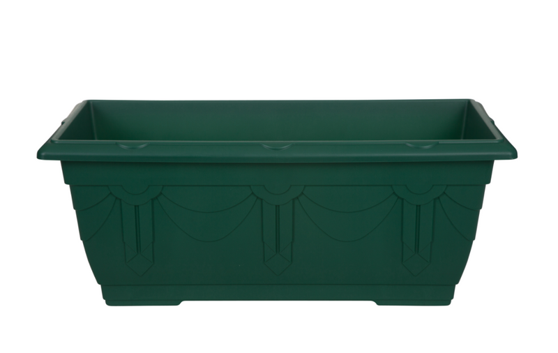 Green Coloured Venetian Plastic Patio Trough / Planter - 60cm (G020641)