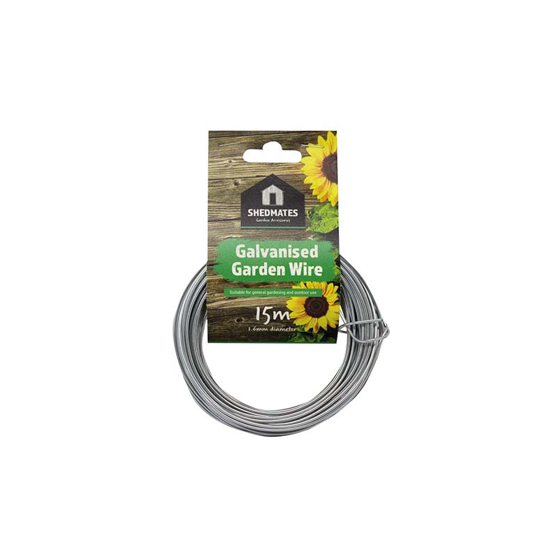 Shedmates Galvanised Garden Wire - 1.2mm x 20m & 1.6mm x 15m & 2mm x 10m