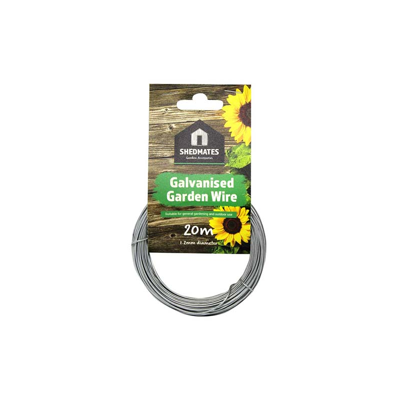Shedmates Galvanised Garden Wire - 1.2mm x 20m & 1.6mm x 15m & 2mm x 10m