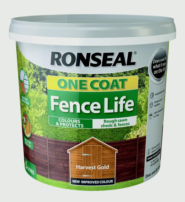 Ronseal - One Coat Fence Life Fence Paint - 5 Litre
