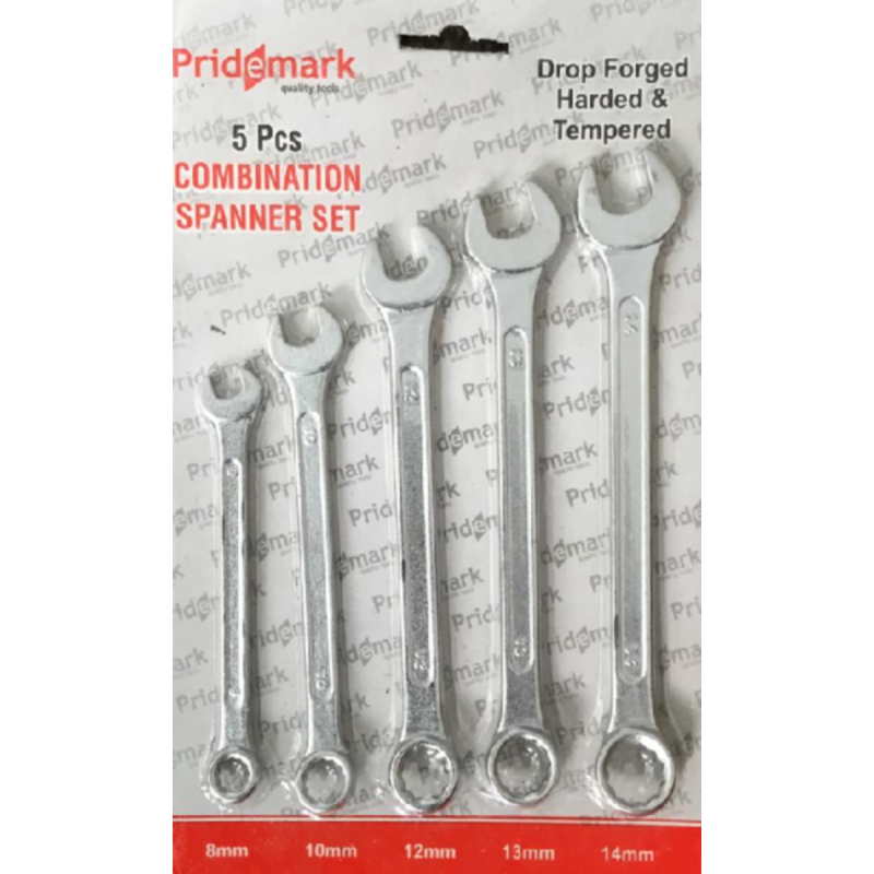 Pridemark 5 Piece Combination Spanner Set
