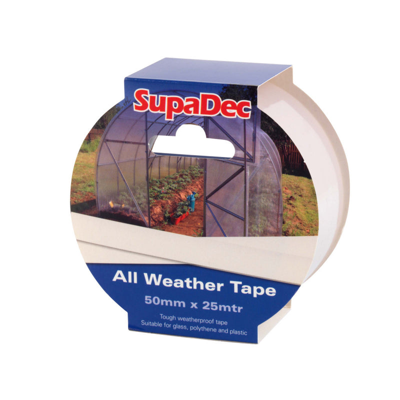Supadec - All Weather Tape - 50mm x 25m - Clear