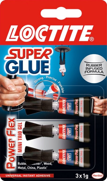 Loctite - Super Glue Liquid Formula Universal Instant Strength - 1 x 3g, 3 x 1g or 2 x 3g