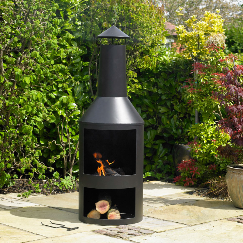 Log Burner with Log Store (LOCAL PICKUP/DELIVERY ONLY)