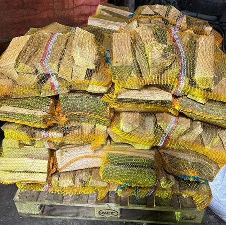 Seasoned Hardwood Logs Netted Sacks - Mixed Sack (LOCAL PICKUP / DELIVERY ONLY)