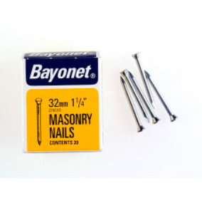 Bayonet Masonry Nails 32mm