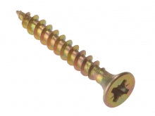 Multi-purpose Zinc Yellow Pozi Countersunk Screws - Various Size and Pack Options Available