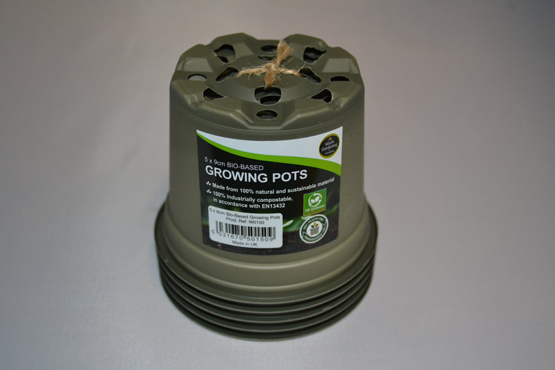 Garland -9cm - 13cm Round Bio-Based Growing Pots - x5