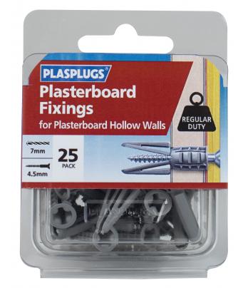 Standard Plasterboard Fixings - 10 or 25 pack