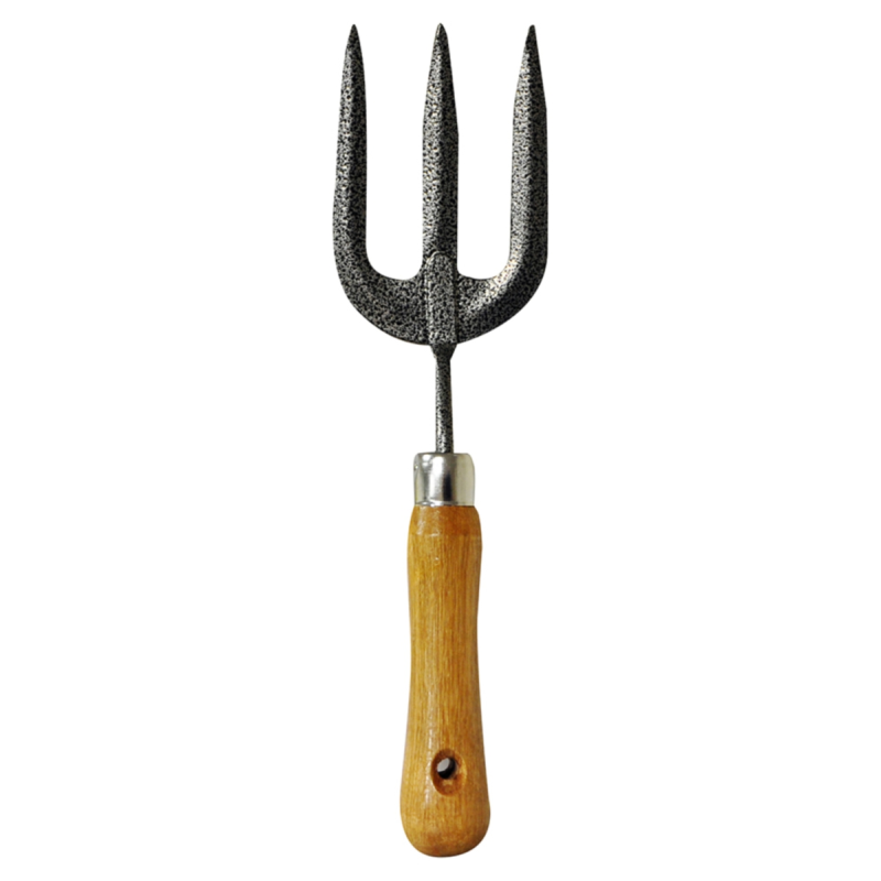 Kingfisher Wooden Handled Garden Hand Fork