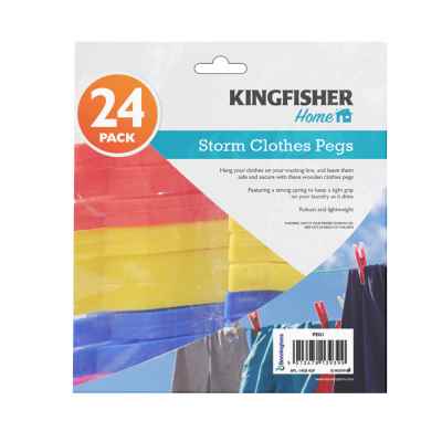24 Pack Large Grip Storm Clothes Pegs (PEG1)