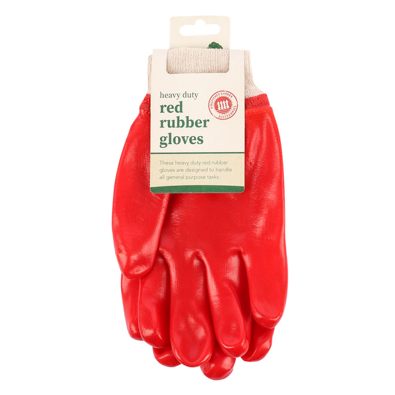Red Rubber Gloves (GGHDRR)