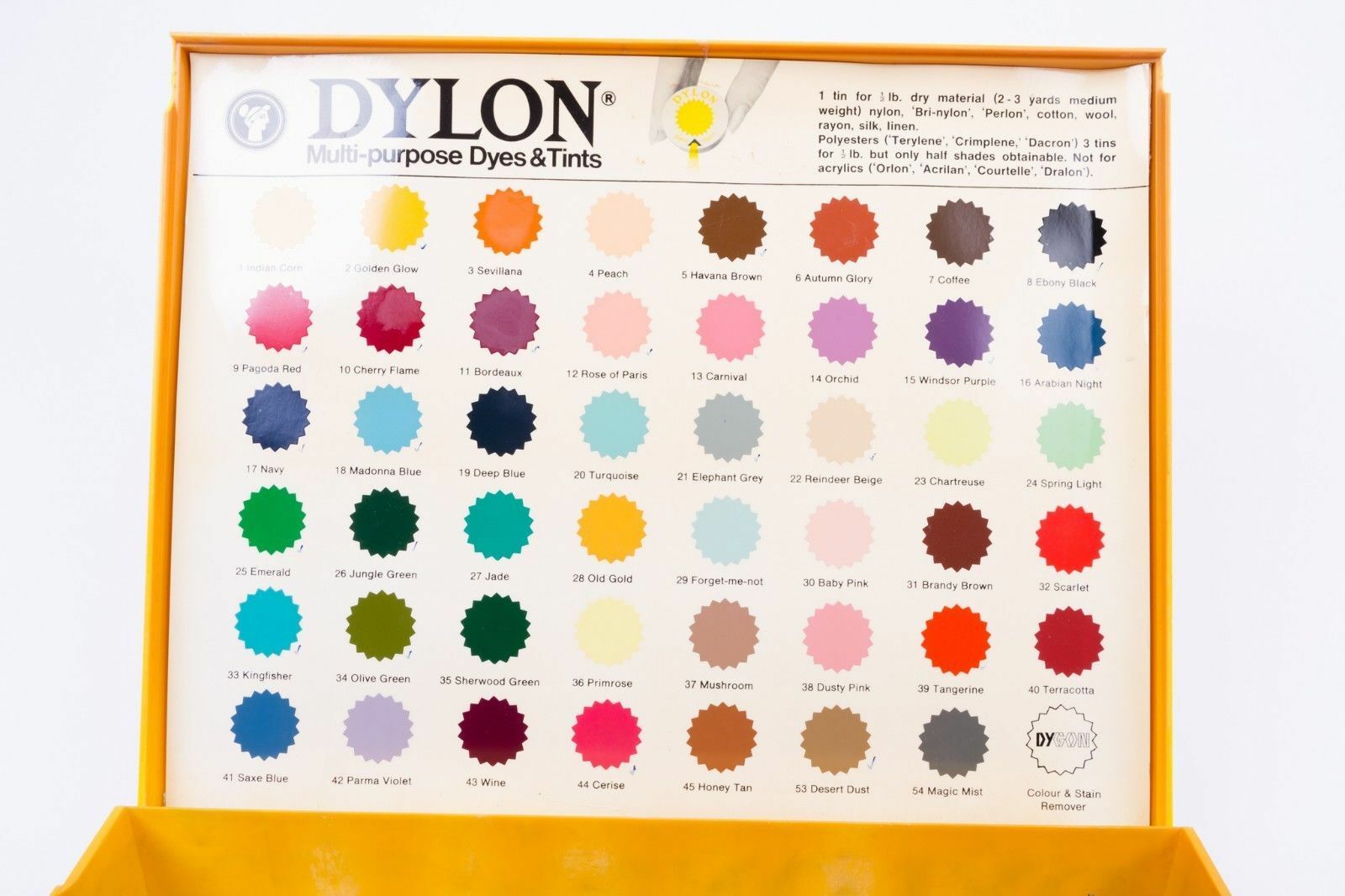 Color Dilon Java Dylon Multi-Purpose Fabric Dyes & Cold Water Dyes (Tin)