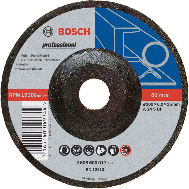 Bosch Metal Angle Grinder Disc 100 x 6 x 16mm