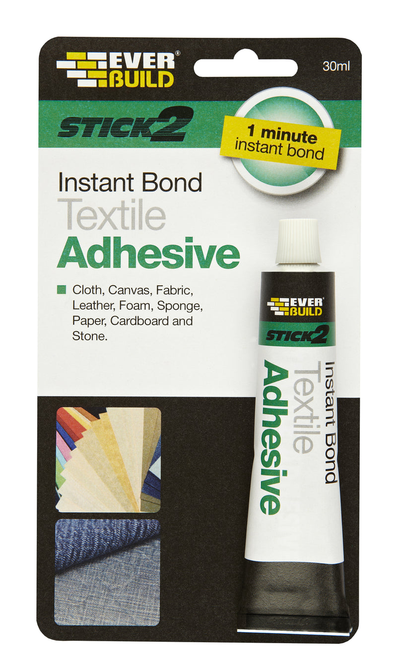 Everbuild - Instant Bond Textile Adhesive - 30ml