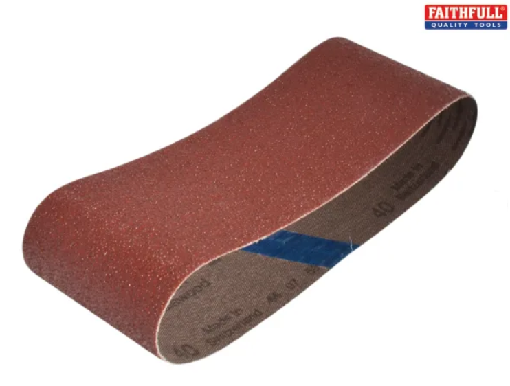 Abrasive Sanding Cloth Belts for Power Tools - 60, 80 & 120 - 457 x 75 mm