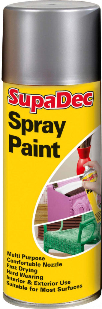 SupaDec Metallic Spray Paint - Silver & Gold - 400ml