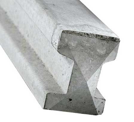 2.1m (7ft) Concrete Slotted Post (LOCAL PICKUP / DELIVERY ONLY)