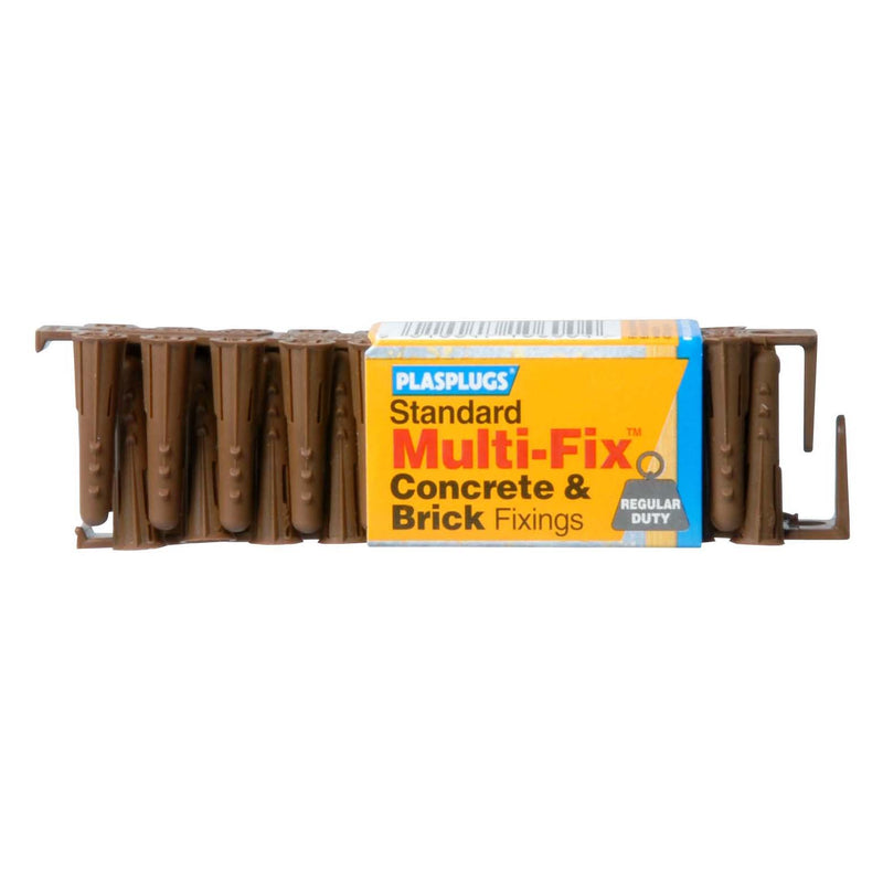 Standard Multi-Fix Concrete & Brick Fixings - 40 pack