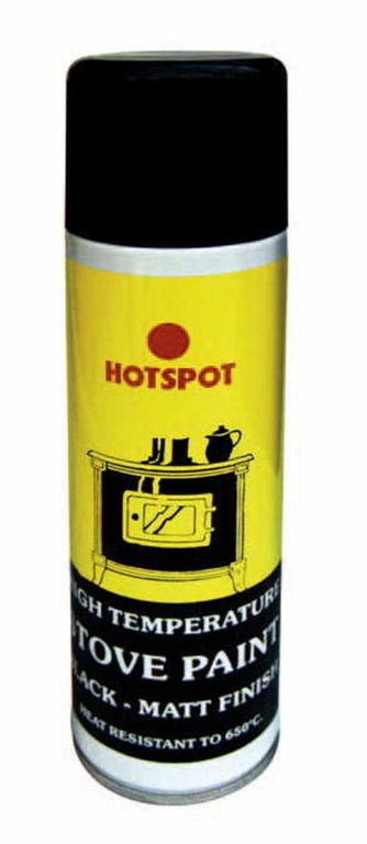 Hotspot - High Temperature Stove Paint - Matt Black Finish - 250ml