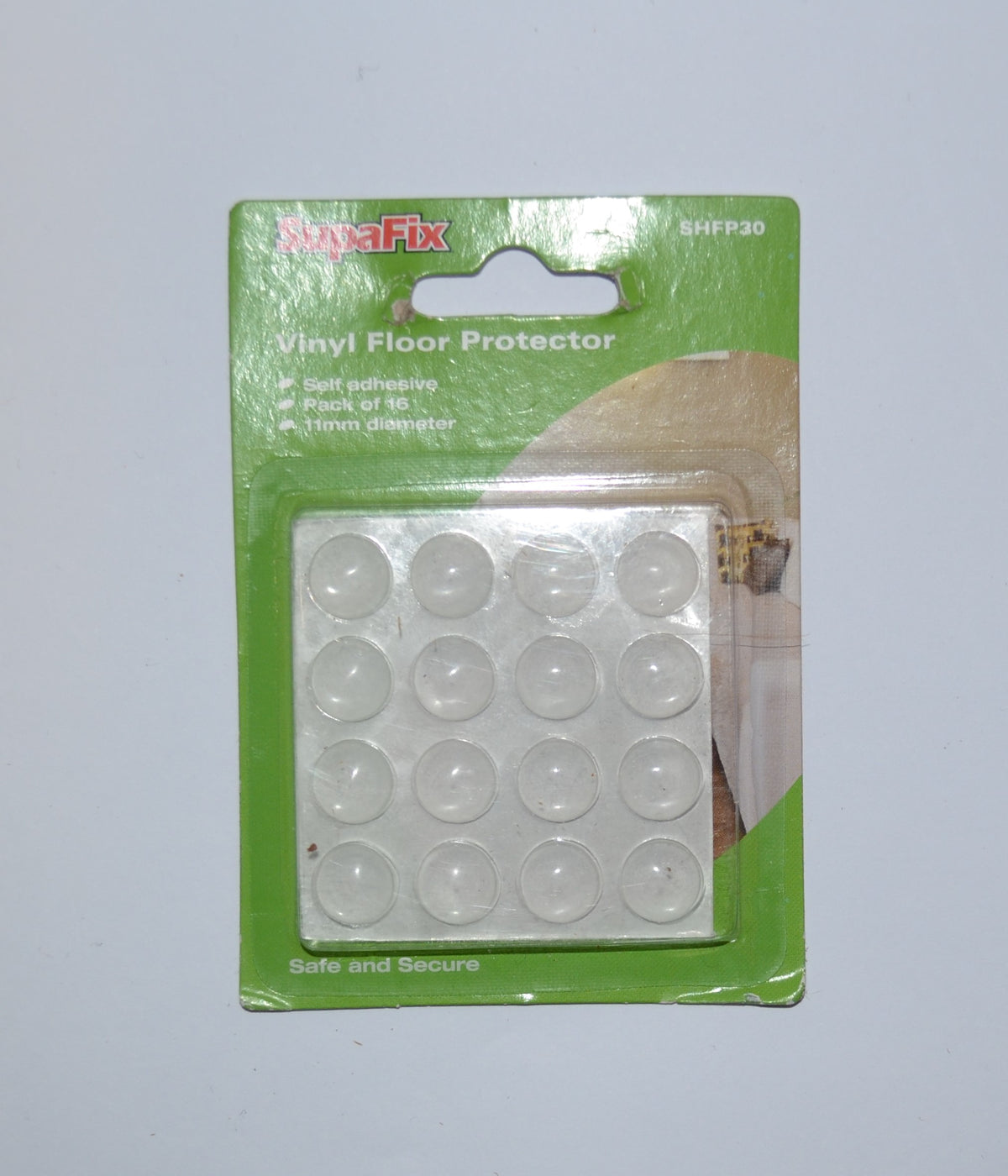 Vinyl Floor Protectors - 16 pack - 11 mm