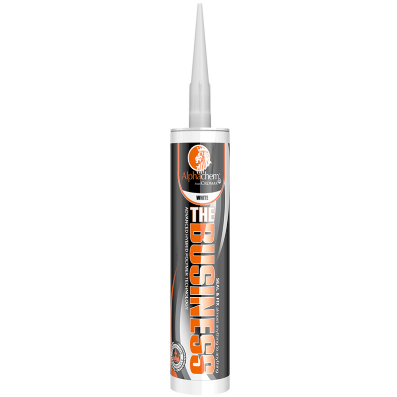 Alphachem Seal & Fix The Business Sealant - 290ml - Crystal Clear, White, Black & Grey