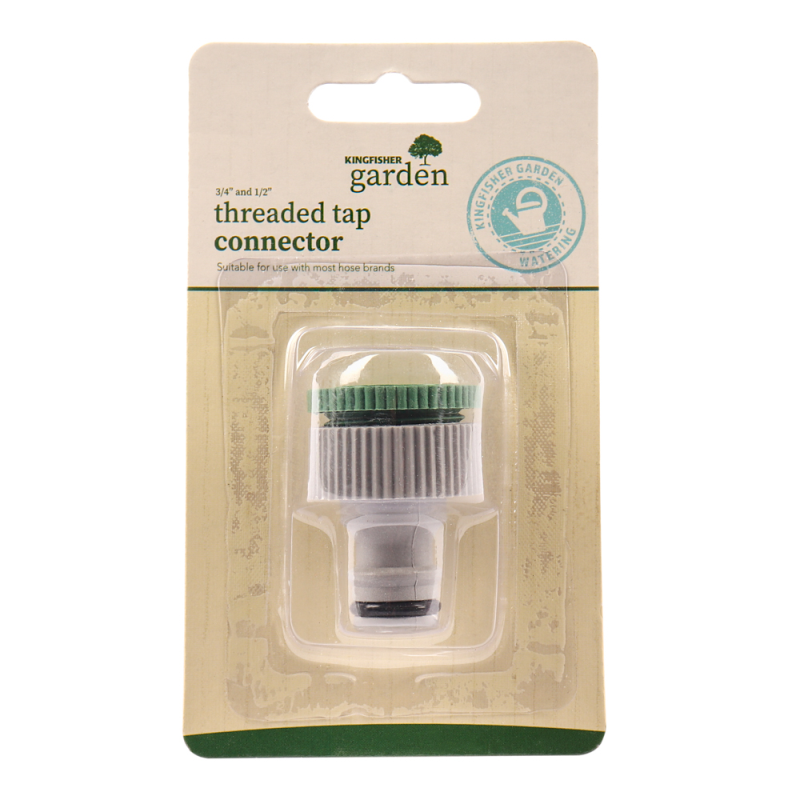 Kingfisher Threaded Tap Connector - 3/4" & 1/2" (607SNCP)