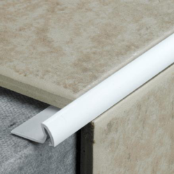 White Plastic Tile Trim - 10mm (LOCAL PICKUP / DELIVERY ONLY)