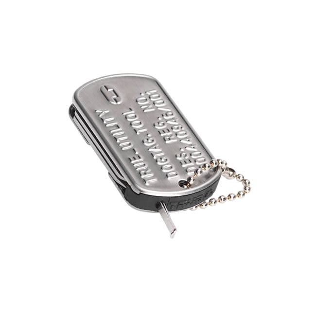 True Utility TU30 Dog Tag Stainless Steel Compact Multi-tool