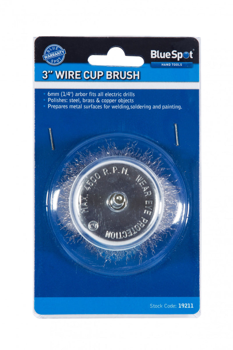 BlueSpot - Wire Cup Brush - 75 mm/ 3"