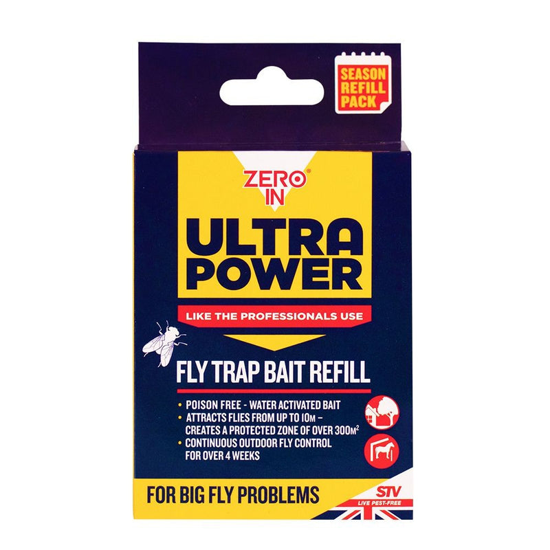 Zero In Ultra Power Outdoor Fly Trap Refill Pack - 6x8g